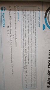 1. NUMBERSCounting numbers are called natural numbers:1, 2, 3... | Filo