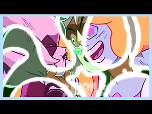 BLUE DIAMOND AU: Screenshot Edit | Angel Quartz & Albite | Steven Universe | Rose Cuarzo