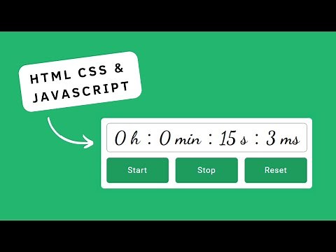 Réaliser un Chronomètre en JAVASCRIPT