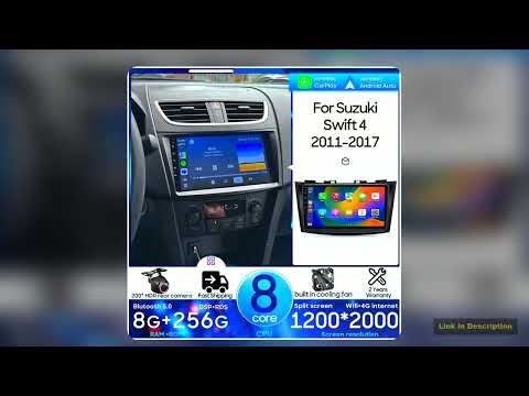 Android 15 Car Multimedia Player For Suzuki Swift 4 2011 2017 Wireless CarPlay Auto 2DIN Video