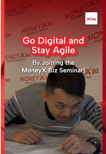 A drop in revenue? Lost customers? Increased competition and don’t know what to do? The MX Biz seminar is here for you. Learn essential tools and skillsets from industry veterans including AirWallex, BossBoleh, CapBay, TresGo, and more to empower your business! Book your spot now in the link in our bio! Oh, and let no more boxes hit Edwin. #MoneyX #MoneyXBiz #Simplifyyourfinances #Fromzerotogrowth