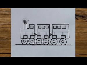 How to Draw a Train Step by Step