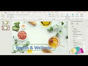 Create Simple Health & Wellness Presentation