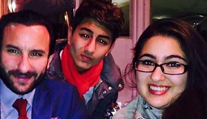 Saif Ali Khan reveals, not Sara it was Ibrahim who made debut in Bollywood first