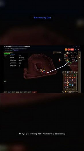 Fully Automated Barrows Runs | PowBot Desktop #Shorts #OSRS