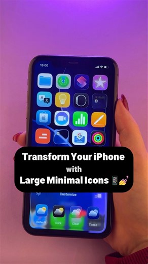 Minimal iPhone Home Screen Hack (Big Icons!) 📱🔥 Make Your iPhone Icons HUGE & Minimalist!