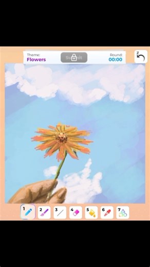 Flower Drawing 🎨⏱️ #speeddraw #roblox #drawing #shorts #digitalart #gaming #painting #art #artist