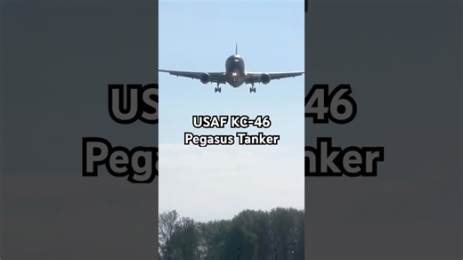 Spotted USAF KC-46 Pegasus tanker jet landing!