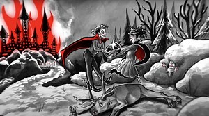 WATCH: The White Stripes’ ‘Animated Yule Log Video’