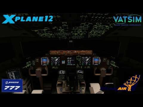 777F | Testing A New PM Voice Callout Lua Script! | CVG - DFW | X-Plane 12 *LIVE*