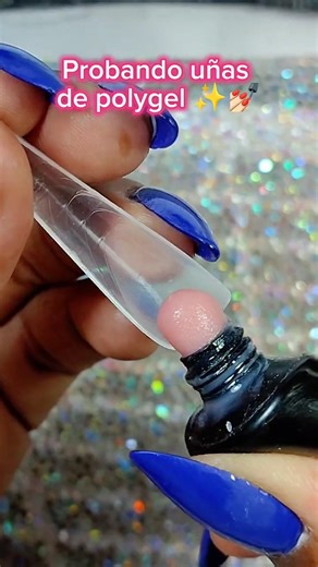 Probando uñas de polygel ✨💅🏻