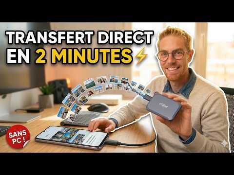 How to transfer photos from your phone to an external hard drive (without a computer)?