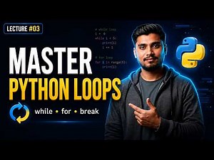 Master Python Loops in One Video 🔥 | With Projects & Notes | #3