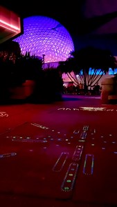 The classic walkway lights in Future World at Epcot! They were subtle, but memorable. | See WDW