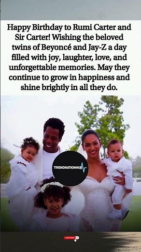 🎂 Happy 9th Birthday to Beyoncé & Jay-Z's Twins, Rumi & Sir Carter!#fypage #fyp #fypシ #ytshorts #yt