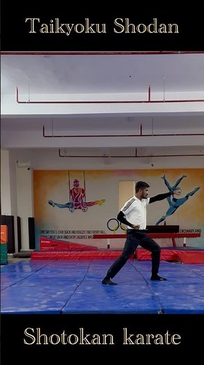 Taikyoku Shodan🥋Shotokan karate 🥊#karate #kata #karatedo #fitness #shorts #youtubeshorts #short