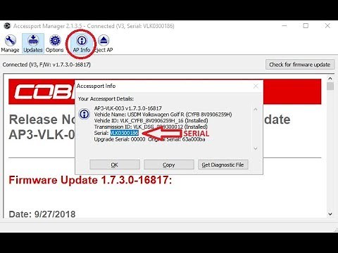 COBB AP3 How To Update Firmware and Obtain AP Info