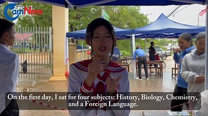 32K views · 612 reactions | SIEM REAP – The first day of the Grade 12 national exam has officially concluded, and students from Oddar Meanchey province wore smiles as they expressed confidence in their answers. Additionally, they voiced optimism and pledged not to let their parents down. Yulitta and Davin are two of the 1,772 candidates from Oddar Meanchey taking the two-day national exam in Puok district, Siem Reap province. | Cambodianess | Facebook
