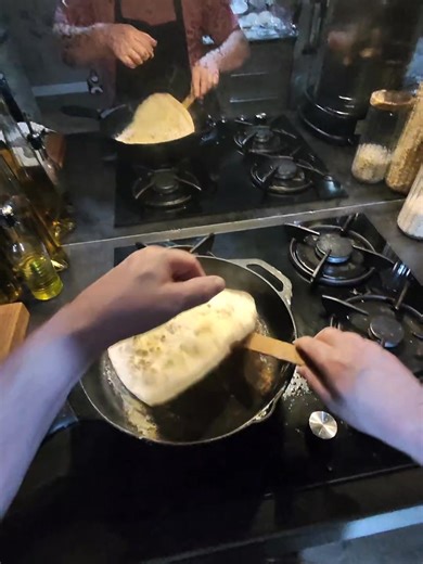 🔥 Lebanese Wraps for Saturday Breakfast 🔥 Organic flour from @Wessexmill turned into lush Lebanese wraps. Rotisserie shawarmerer chicken, slow roasted for full flavour. Homemade toum & pickles for that proper Levant bite. Wrap dipped in a spicy tomato sauce crisped off on the griddle… This is what Saturday breakfasts are made for. 🥙✨ Fresh. Punchy. Zero shortcuts. Ps: This could be a great special for the Beat n Track Cafe 😉 #LebaneseFood #LebaneseWrap #Shawarma #ChickenShawarma #Toum #Middl