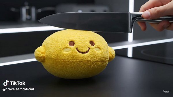 🟡 Satisfying plush lemon slice 🍋✨ Watch as this soft toy is gently sliced in a futuristic ASMR experience. No mess, just pure softness and calming vibes. #PlushASMR #LemonSlicing #OddlySatisfying #SoftCutting #RelaxingVisuals #ToyRealism #FuturisticASMR #ASMRVibes #NoGoreJustCalm #SatisfyingSounds #ASMRToyCutting #HDASMR #ChromeKitchenVibes #SciFiASMR