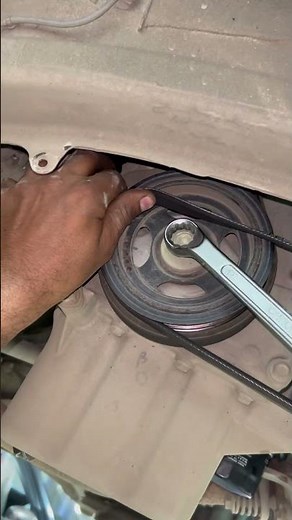AC belt replacement 👨‍🔧 #mechanic #automobile #howto