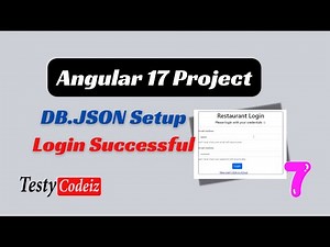 Angular 17 Restaurant Inventory project from scratch| Configure db.json for login data
