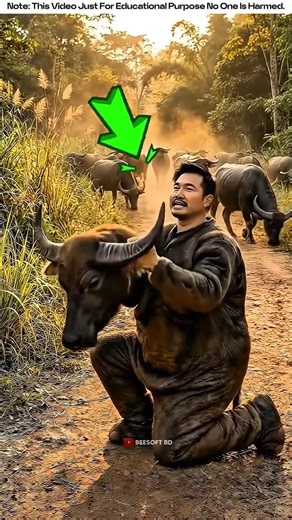 What happened when you entered the jungle disguised as a buffalo? — Wild Experiment #shorts