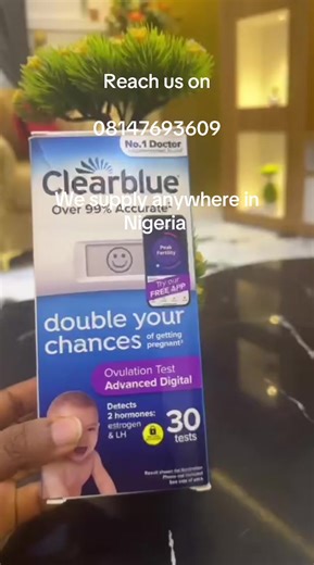 Clear blue ovulation kits for sell in Nigeria. Contact us on 08147693609 to get a copy. It comes with 30 strips #fypシ #foodvlog #fyppppppppppppppppppppppp #awuziefamilytv