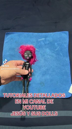 Cómo cambiar el cabello de una muñeca, tutorial de reroot en una monster high #tutorial #reroot #monsterhigh | Jesus navarro y sus dolls