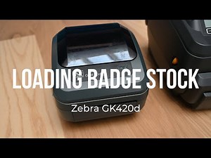 Zebra GK420d: Proper Badge Loading - Choose 2 Rent - Rental Device Support