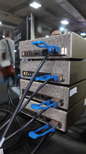The Vivabit E1001 lets you connect 4 NVIDIA DGX Sparks together 👀 What would you do with that much AI power? #NVIDIA #MicroCenter #Networking #SuperComputer | Micro Center