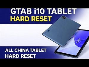 How To Reset G-Tab T10 Tablet | All China Tablet Hard Reset | China Android Tablet Reset