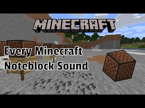 Every Minecraft Note Block Sound in Java and Bedrock