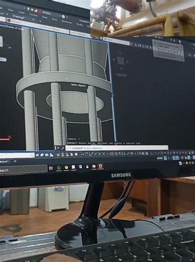 Nozzle for Air Floatation Tank #mechanicalengineering #autocad