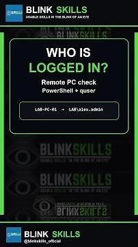 See Who’s Logged Into a Remote PC with PowerShell #Shorts