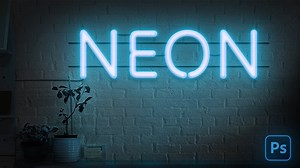 Photoshop techniques to give your text a neon glow