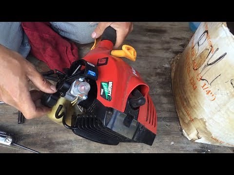How To Remove The Starter Assembly On A Hyper Tough H2500 trimmer Weedeater