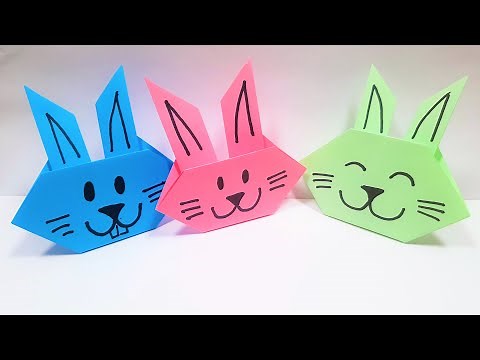 Einfachen Hasen falten | Origami | Falten mit Kindern