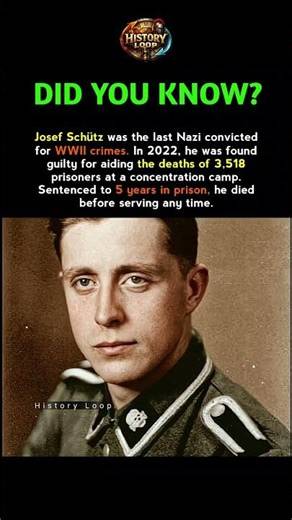The Last Nazi Convicted in History