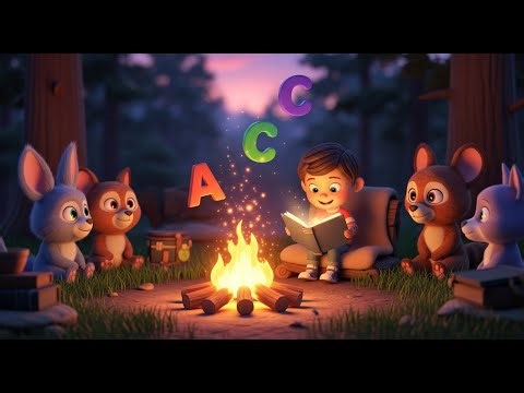 ABC Storytime by the Campfire 🔥 | Learn Alphabet for Kids | Fun ABC Learning Video