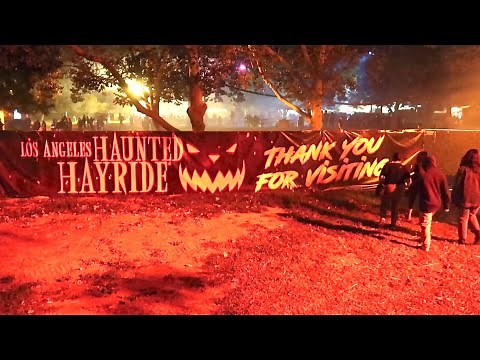 Opening Night of Los Angeles Haunted Hayride 2021 - All NEW Mazes & Location / Ride Thru Experience