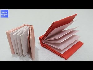 Origami Mini Book Tutorial - DIY MINI NOTEBOOKS ONE SHEET OF PAPER