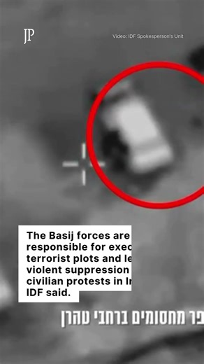 Israel strikes Basij checkpoints inside Tehran overnight