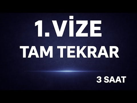 Fizik 2 İlk Vize Tam Tekrar | Tüm Konular (3 Saat) | Üniversite Fizik 2