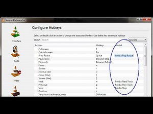 How to Setup GLOBAL Hotkeys in VLC (VideoLAN) Player
