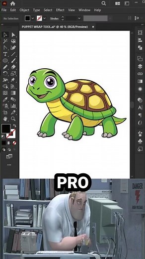 Beginner VS Pro Artist. Adobe Illustrator #Illustrator #Shorts