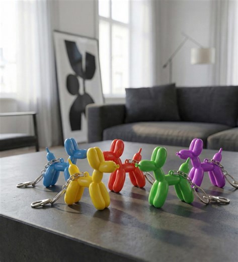 Balloon Dog Keychain STL | Keychain 3d Printing File - Etsy