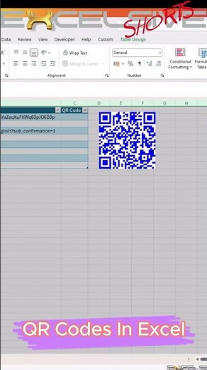 Barcodes And QR Code In Excel #shorts 2