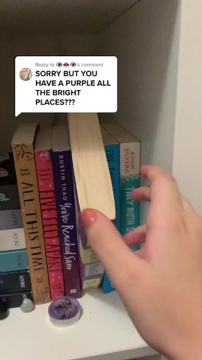 Replying to @👁👄👁 || felt the need to show this off because apparently it’s not common?? #allthebrightplaces #booktok #fyp #books