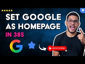 How to SET GOOGLE as HOMEPAGE in GOOGLE CHROME in 38 S
